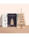 Drvena 3D slagalica Robo Time od 275 dijelova - Peterokatna pagoda - 3t